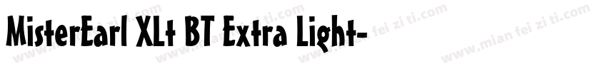MisterEarl XLt BT Extra Light字体转换